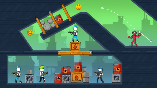 اسکرین شات 2 بازی The Gunner: Stick Gun Game