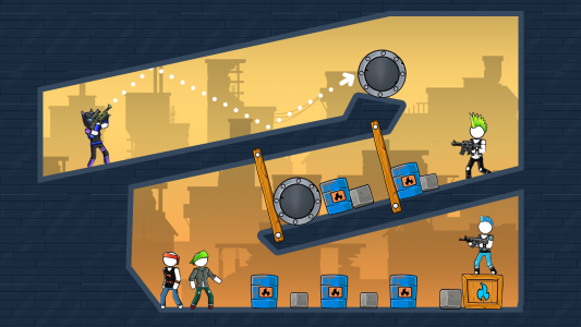 اسکرین شات 6 بازی The Gunner: Stick Gun Game