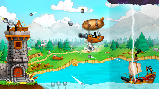 اسکرین شات بازی The Catapult: Stickman Pirates 3