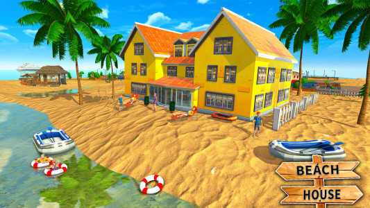 اسکرین شات بازی Beach Wood House Builders 4
