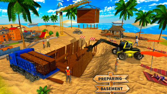 اسکرین شات بازی Beach Wood House Builders 2