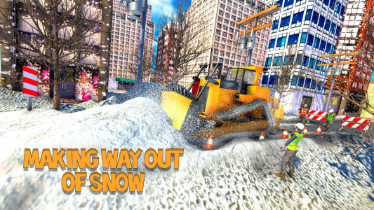 اسکرین شات برنامه Real JCB Snow Excavator 3D 1