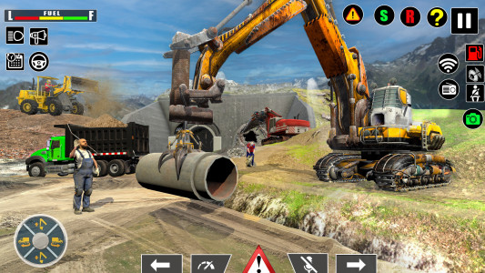اسکرین شات بازی Uphill Tunnel JCB Construction 3