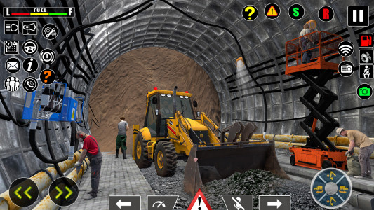 اسکرین شات بازی Uphill Tunnel JCB Construction 2
