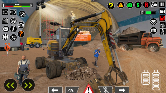 اسکرین شات بازی Uphill Tunnel JCB Construction 1