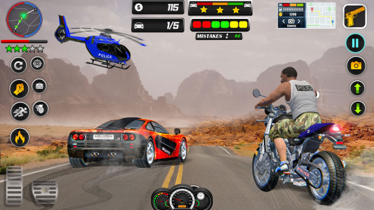 اسکرین شات بازی US Police Car Chase Thief Game 3