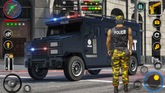 اسکرین شات بازی US Police Car Chase Thief Game 1