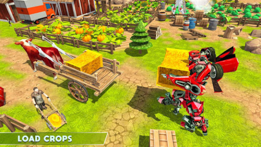 اسکرین شات بازی Super Robot Farmer Village Tractor Farming 1