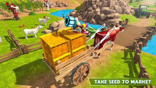 اسکرین شات بازی Super Robot Farmer Village Tractor Farming 5
