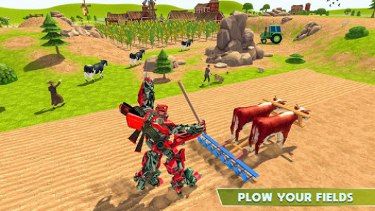 اسکرین شات بازی Super Robot Farmer Village Tractor Farming 3