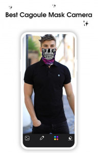 اسکرین شات برنامه Cagoule Mask Half Face - Ghost Mask Photo Editor 1