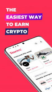 اسکرین شات برنامه StormX: Shop and Earn Crypto 1