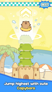 اسکرین شات 2 بازی Capybara Jump: Cake Tower