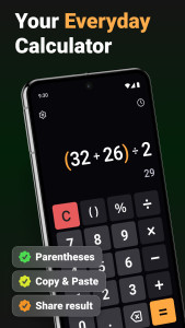 اسکرین شات 1 برنامه Calculator One