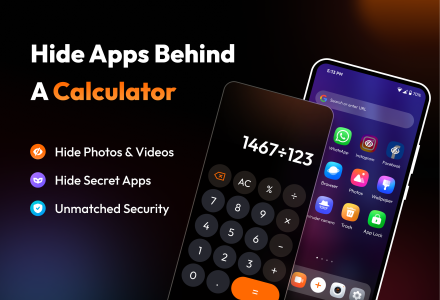 اسکرین شات 1 برنامه Calculator: App Hider & Locker