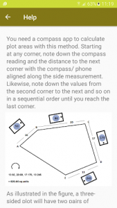 اسکرین شات برنامه Land Area Calculator with Area Unit Converter 3