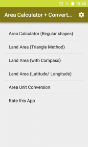 اسکرین شات 1 برنامه Land Area Calculator Converter