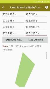 اسکرین شات برنامه Land Area Calculator with Area Unit Converter 6