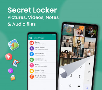 اسکرین شات برنامه Calculator Vault- Gallery Lock 1