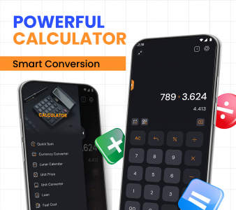 اسکرین شات برنامه Basic Calculator: GPA & Math 1