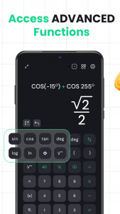 اسکرین شات برنامه Basic Calculator: GPA & Math 3