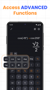 اسکرین شات برنامه Basic Calculator: GPA & Math 3