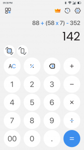 اسکرین شات برنامه Simple Calculator for Android 1