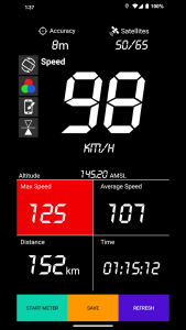 اسکرین شات 1 برنامه GPS Speedometer - Trip Meter