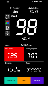 اسکرین شات برنامه GPS Speedometer - Trip Meter 1