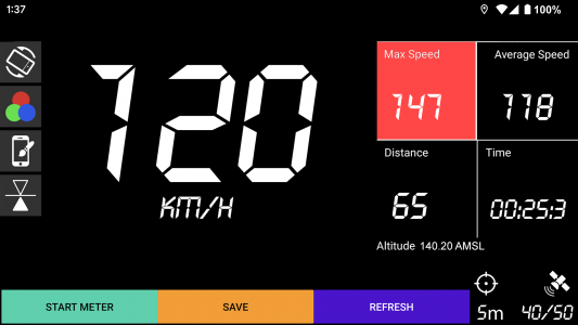 اسکرین شات 2 برنامه GPS Speedometer - Trip Meter