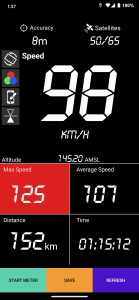 اسکرین شات برنامه GPS Speedometer - Trip Meter 1