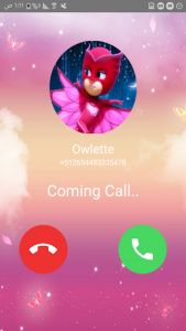اسکرین شات بازی Fake call Owlette 1