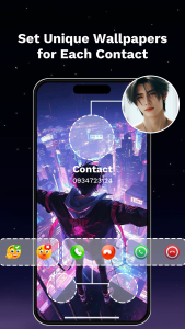 اسکرین شات 2 برنامه Call Screen Wallpaper