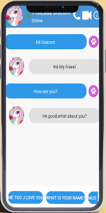 اسکرین شات برنامه Fake call -From Princess unicorn doll 2