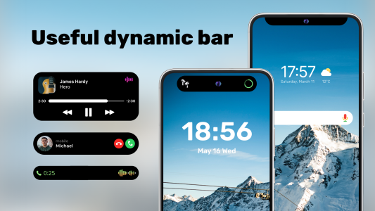 اسکرین شات 1 برنامه Dynamic Bar