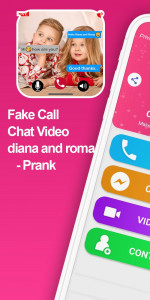 اسکرین شات برنامه fake call Video Diana and Roma 1