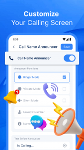 اسکرین شات برنامه Caller Announcer: Name & Theme 2