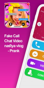 اسکرین شات برنامه fake call video with nastya 1