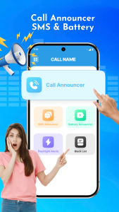 اسکرین شات 1 برنامه Call Announcer & Message Alert