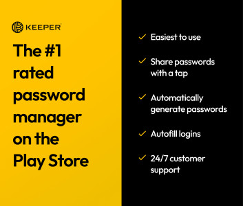 اسکرین شات 1 برنامه Keeper Password Manager