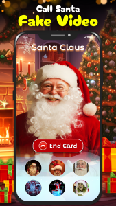 اسکرین شات 2 برنامه Call Santa Claus: Prank Call