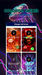اسکرین شات برنامه Call Screen Changer - Color Flash Theme 1