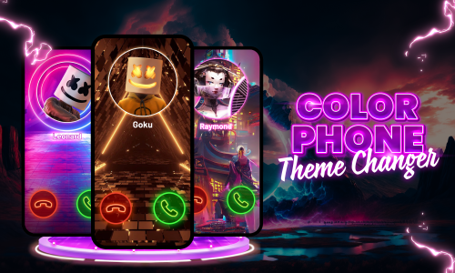 اسکرین شات برنامه Color Phone - Nice Call Screen 1