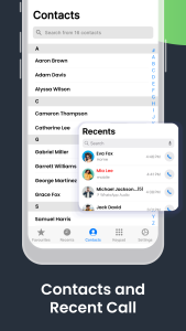 اسکرین شات 4 برنامه iCallify Phone Contacts Dialer