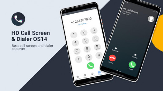 اسکرین شات برنامه HD Phone 6 i Call Screen OS9 & Dialer OS 14 Style 1