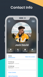 اسکرین شات 5 برنامه iCallify Phone Contacts Dialer