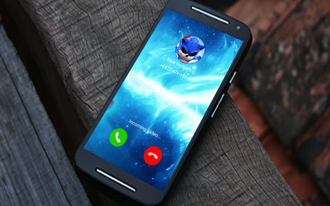 اسکرین شات برنامه New Call Prank From Sonnic - Video Call Hedgehog 4