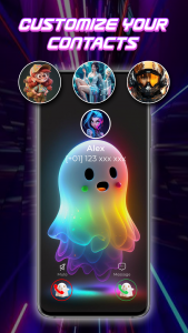اسکرین شات برنامه Color Phone Call Screen Theme 4
