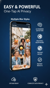 اسکرین شات 1 بازی Blur Face AI: Photo Privacy