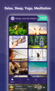 اسکرین شات برنامه Sleep Sounds Lite - Relaxing sounds for sleeping 1